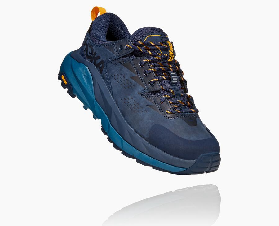 Trail Shoes Womens - Hoka One One Kaha Low GORE-TEX - Navy - LZRCTIY-29